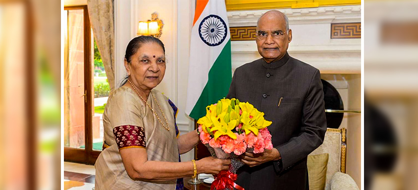 Governor Anandiben Patel met the President