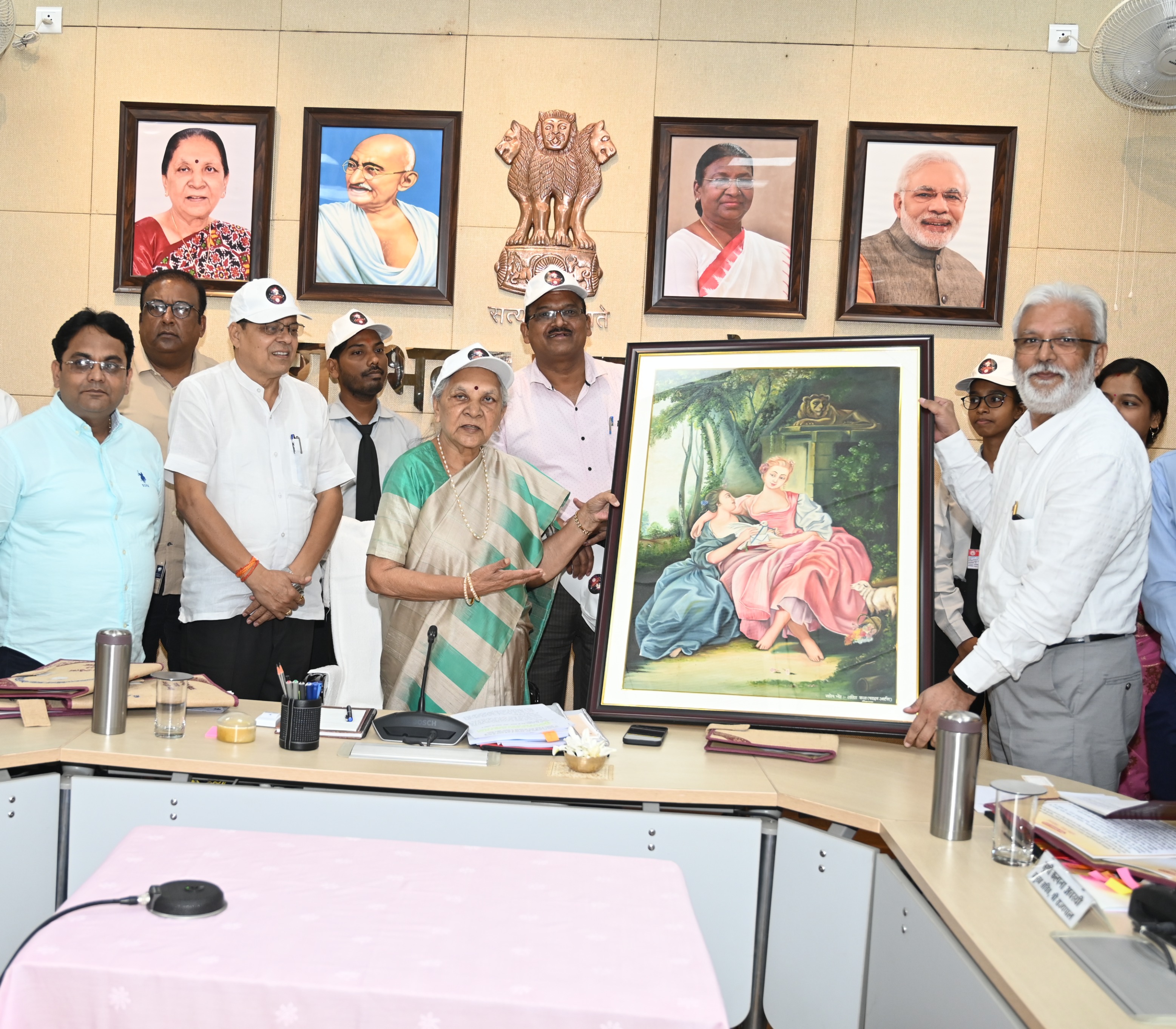 The Governor launched the "Mobile App" and "Emblem" for “Divya Deepotsav-2022” developed & created by Dr. Ram Manohar Lohia Avadh University, Ayodhya