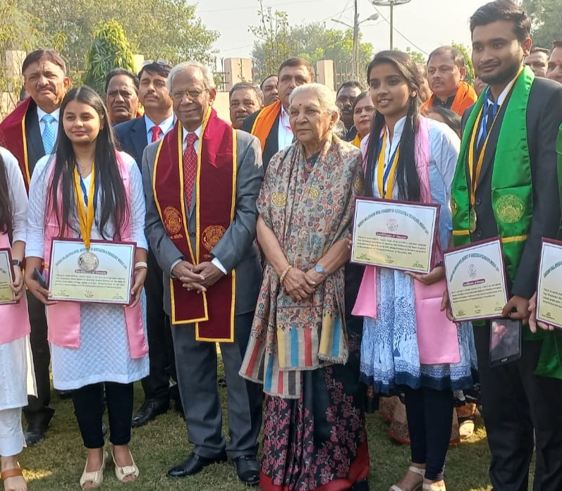 Under the chairpersonship of the Governor 15th convocation ceremony of Sardar Vallabhbhai Patel University of Agriculture & Technology Meerut held