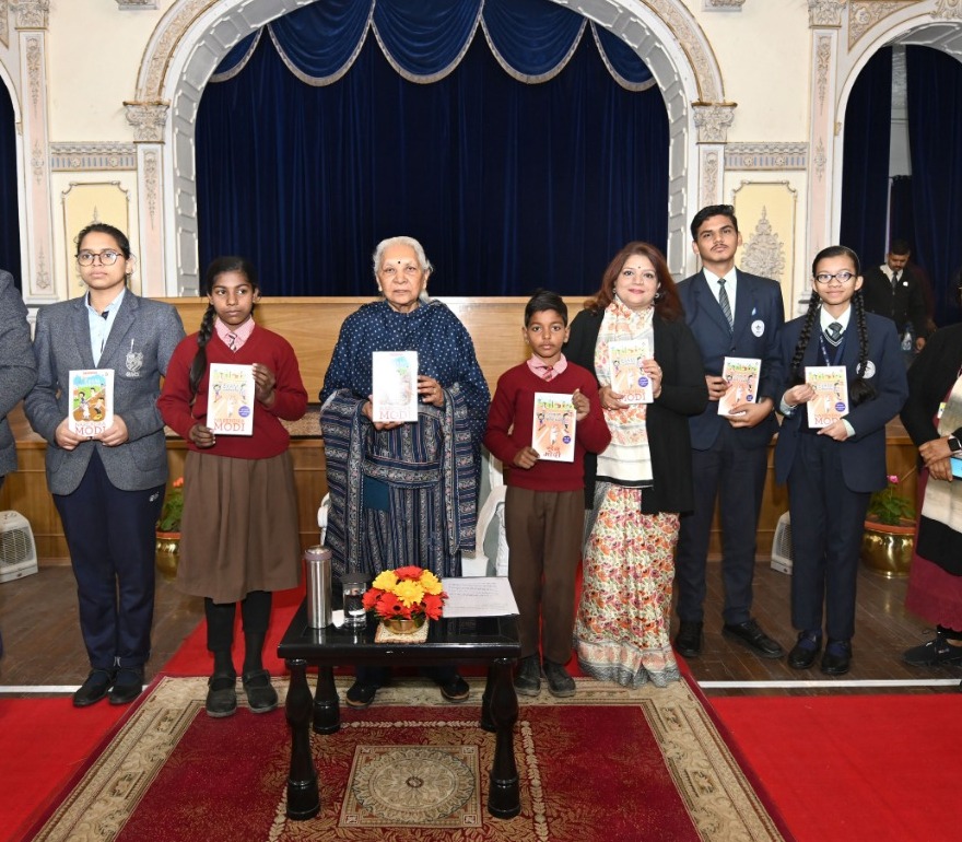 The Governor released the Prime Minister's book the 'Exam Warriors'