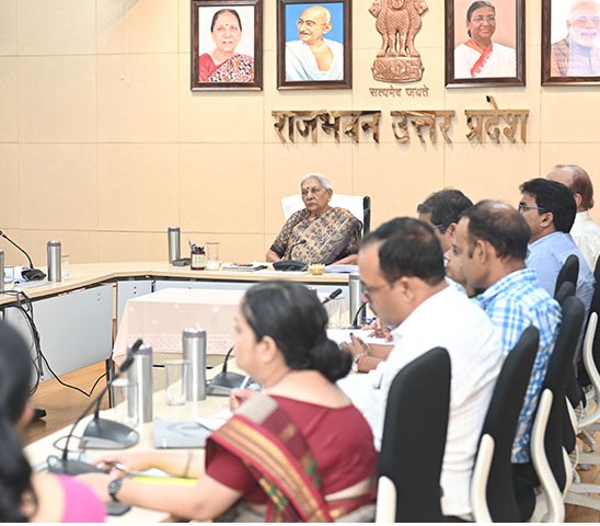 The Governor reviewThe Governor reviewed the self-study report prepared for NAAC grading of Ayarch Narendra Dev University of Agriculture and Technology