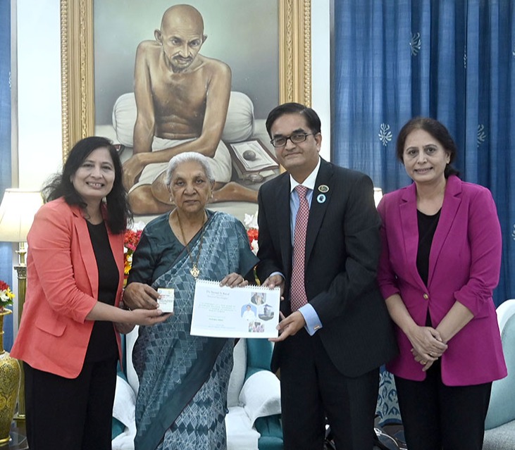Members of the American Association of Physicians of Indian Origin paid a courtesy visit to the Governor
