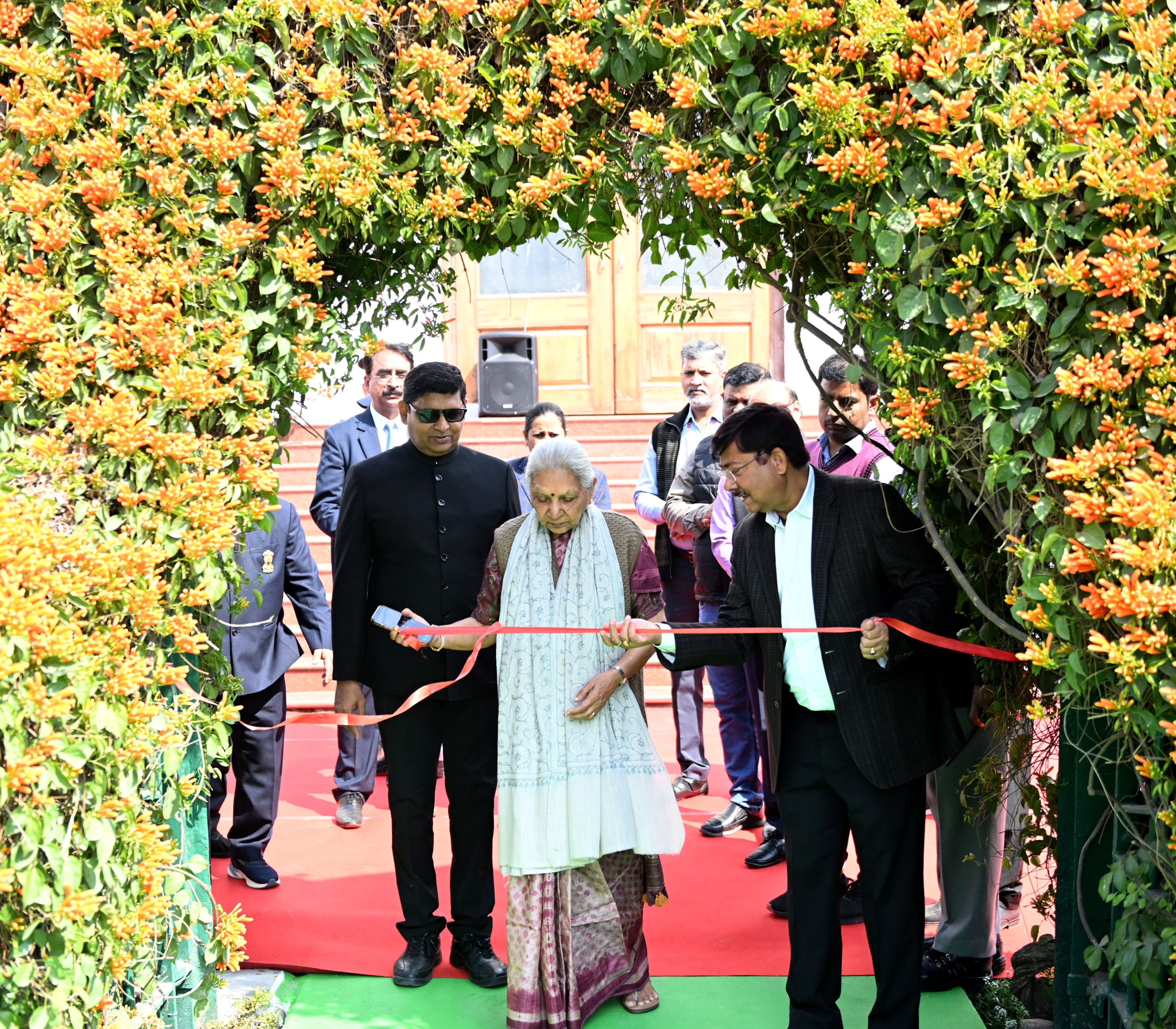 Governor inaugurated newly constructed Nakshatra Vatika at Raj Bhavan