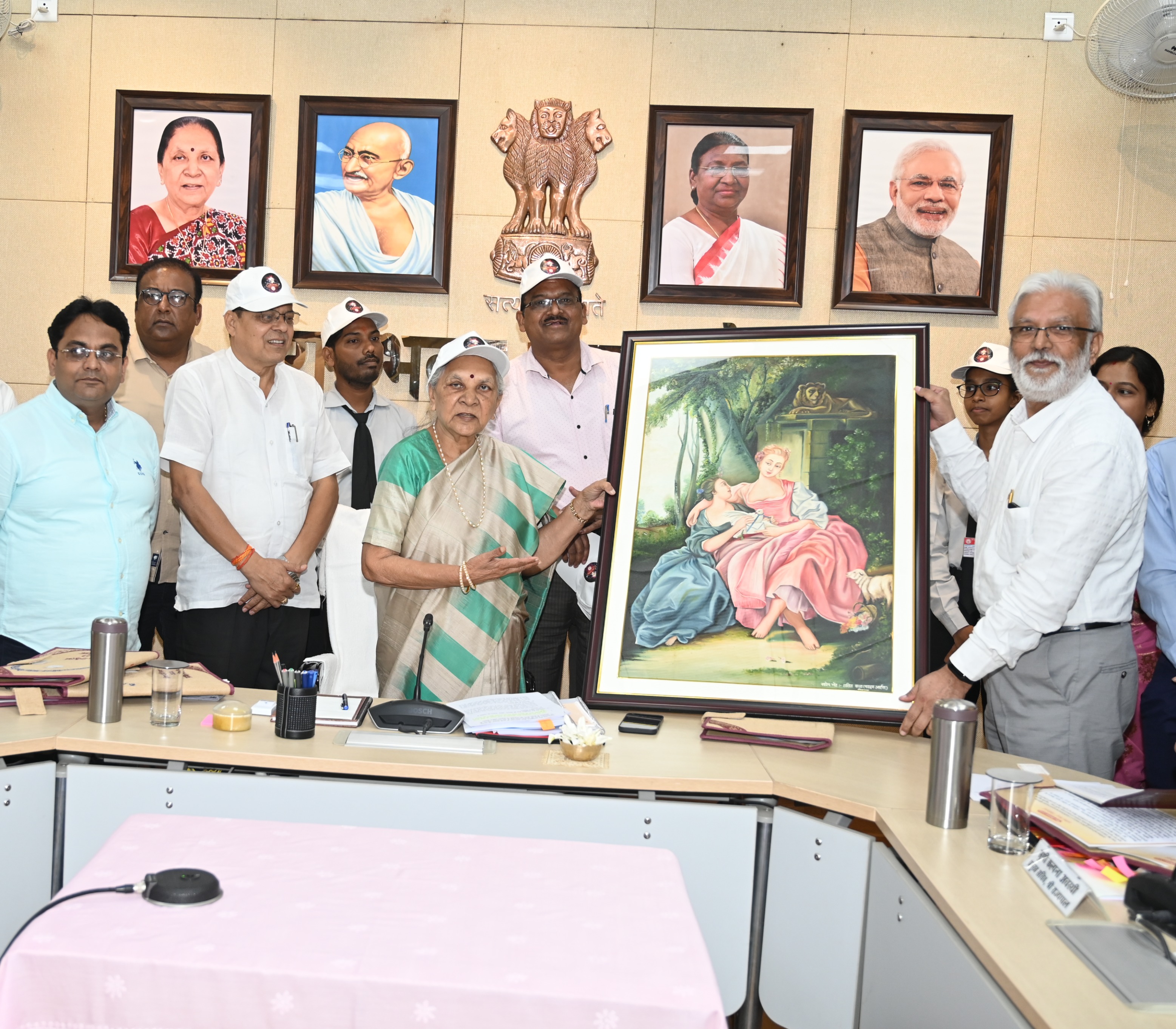 The Governor launched the "Mobile App" and "Emblem" for “Divya Deepotsav-2022” developed & created by Dr. Ram Manohar Lohia Avadh University, Ayodhya.