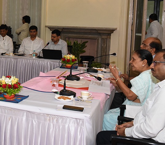 The Governor took a review of major schemes being executed in District Lucknow.