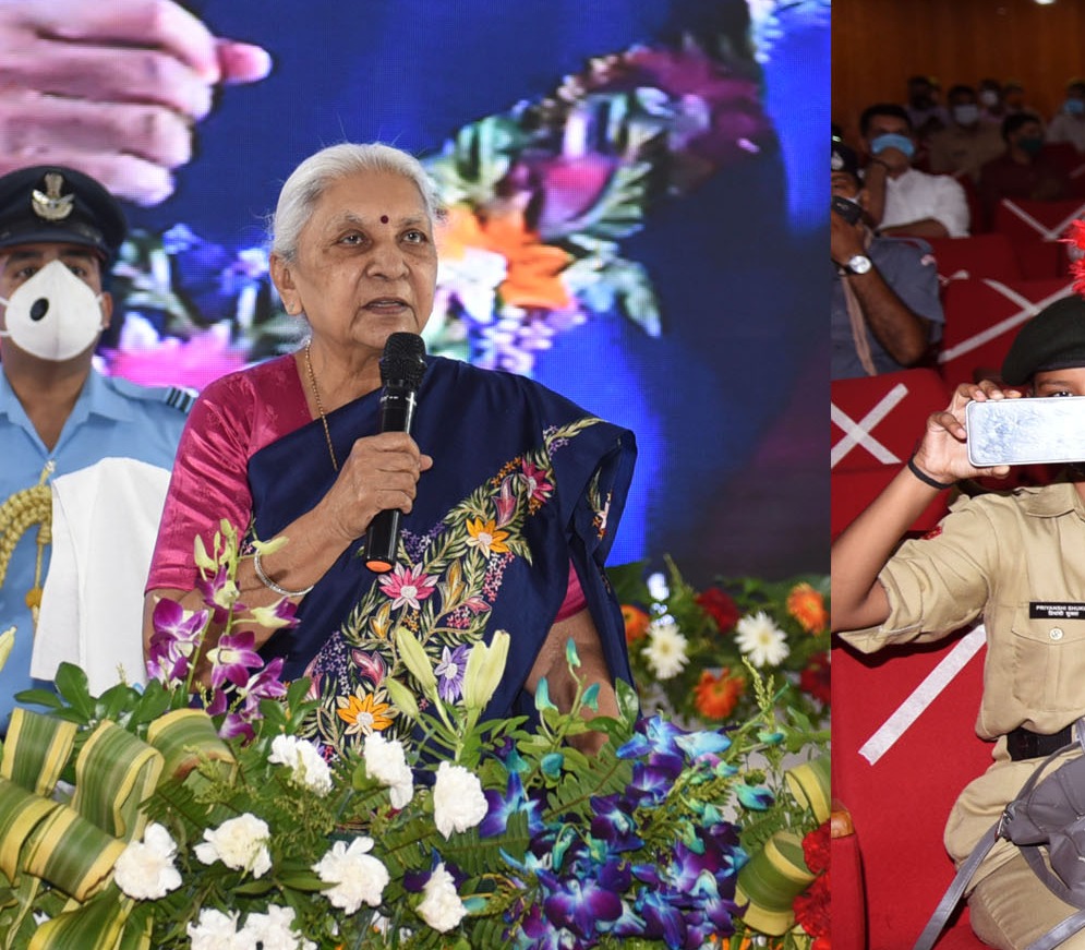 राज्यपाल श्रीमती आनंदीबेन पटेल ने शिक्षक दिवस पर मेगा रक्तदान शिविर का शुभारम्भ किया