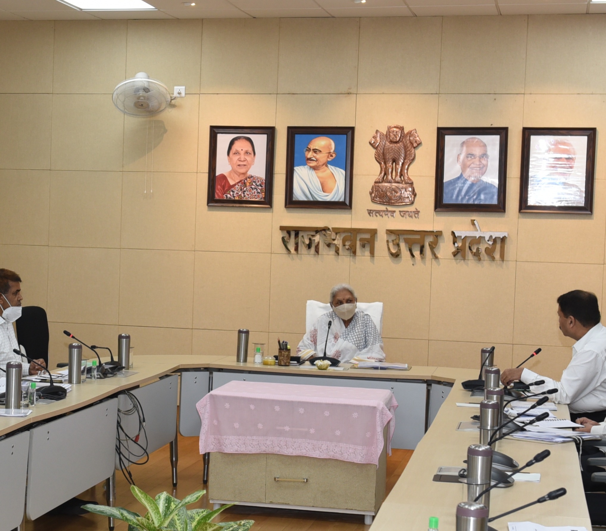 The Governor witnessed the NAAC presentation of Dr. Shakuntala Misra National Rehabilitation University, Lucknow.