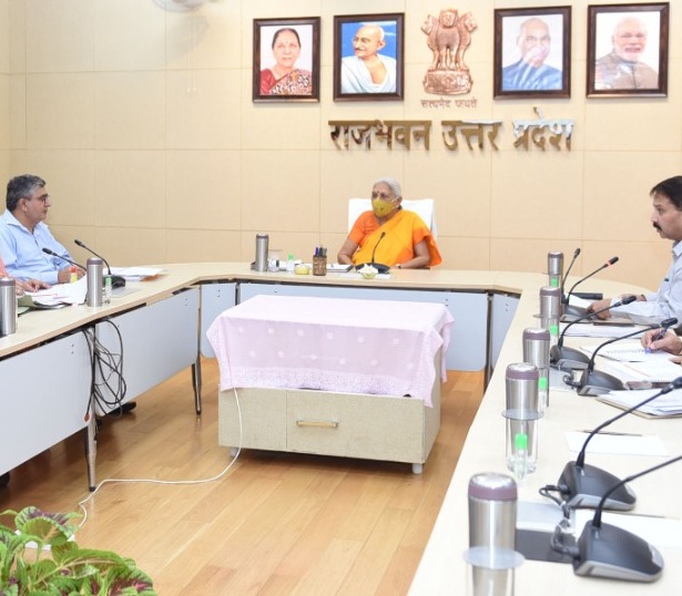  The Governor witnessed NAAC presentation of Mahatma Gandhi Kashi Vidyapeeth, Varanasi.