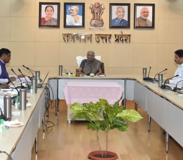 राज्यपाल जी ने चन्द्रशेखर आजाद कृषि एवं प्रौद्योगिक विश्वविद्यालय, कानपुर के नैक प्रस्तुतीकरण का अवलोकन किया