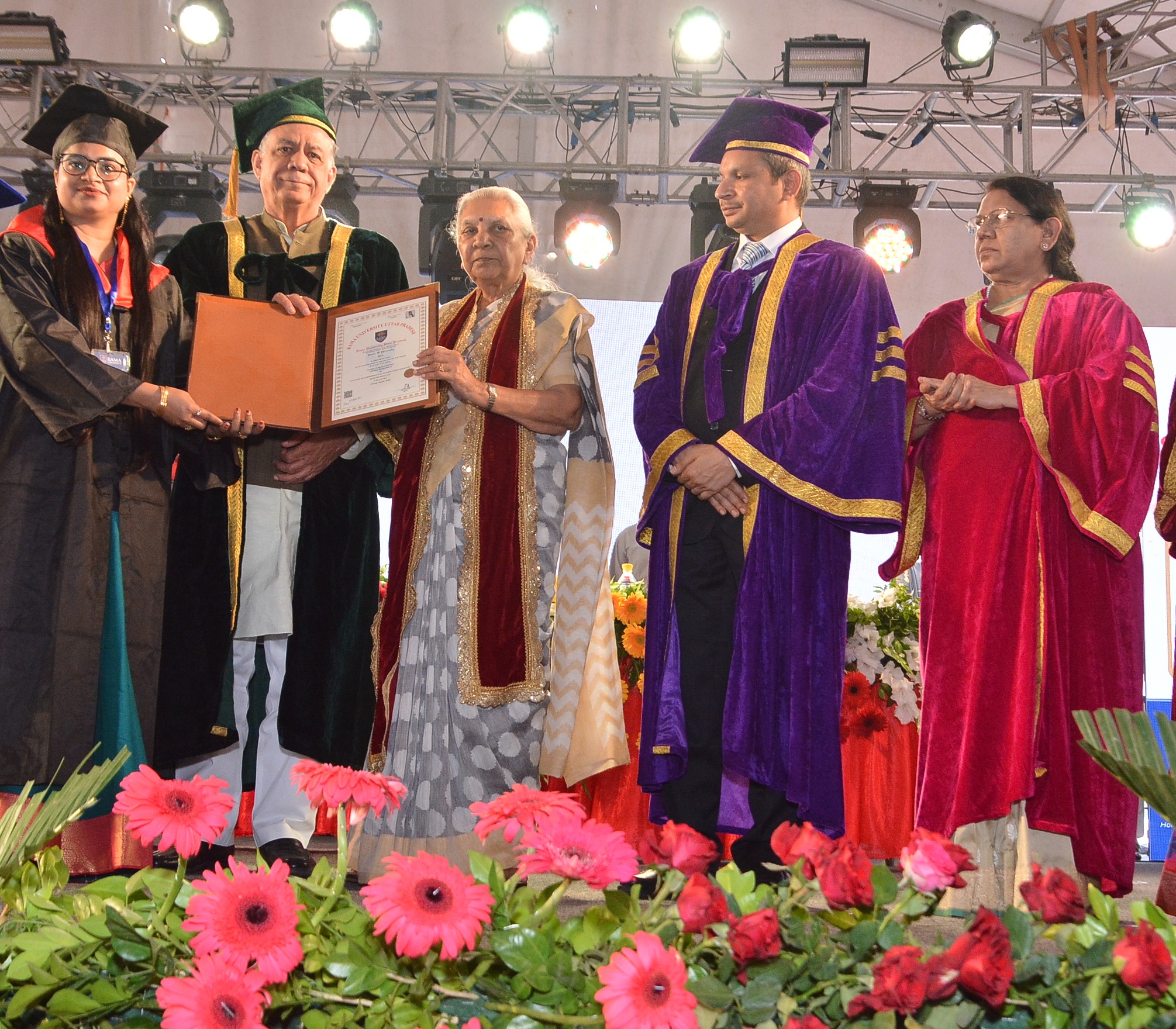 राज्यपाल की अध्यक्षता में रामा विश्वविद्यालय, कानपुर का द्वितीय दीक्षान्त समारोह सम्पन्न
