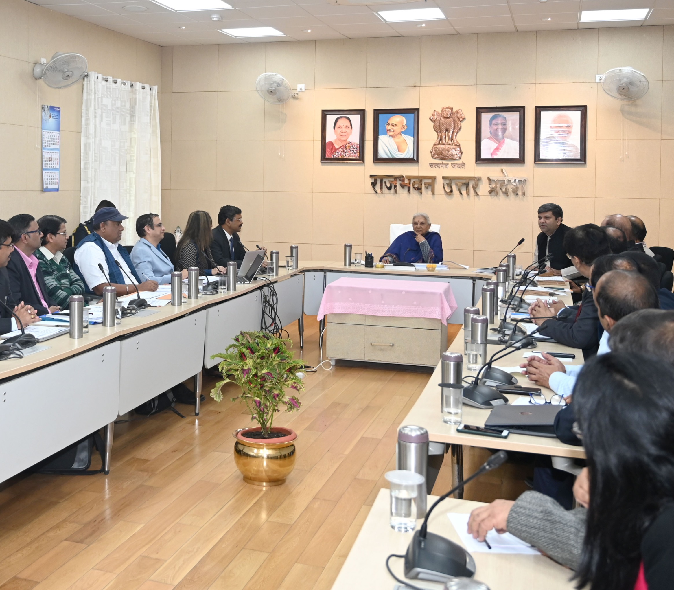 The Governor reviewed the SSR Presentation for NAAC Grading of Harcourt Butler Technical University, Kanpur