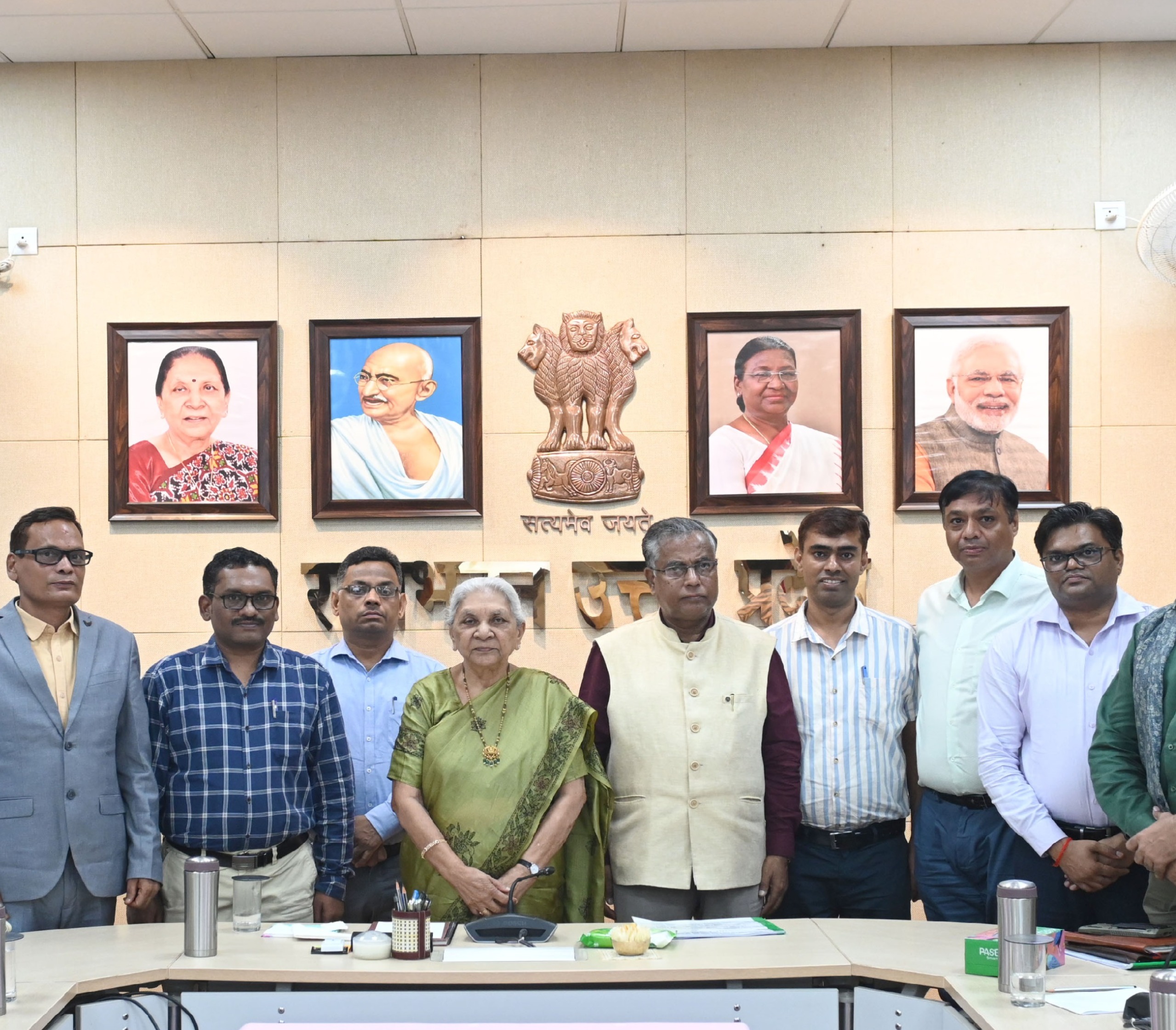 The Governor reviewed the presentation of Harcourt Butler Technical University Kanpur and Madan Mohan Malaviya University of Technology Gorakhpur for NIRF ranking