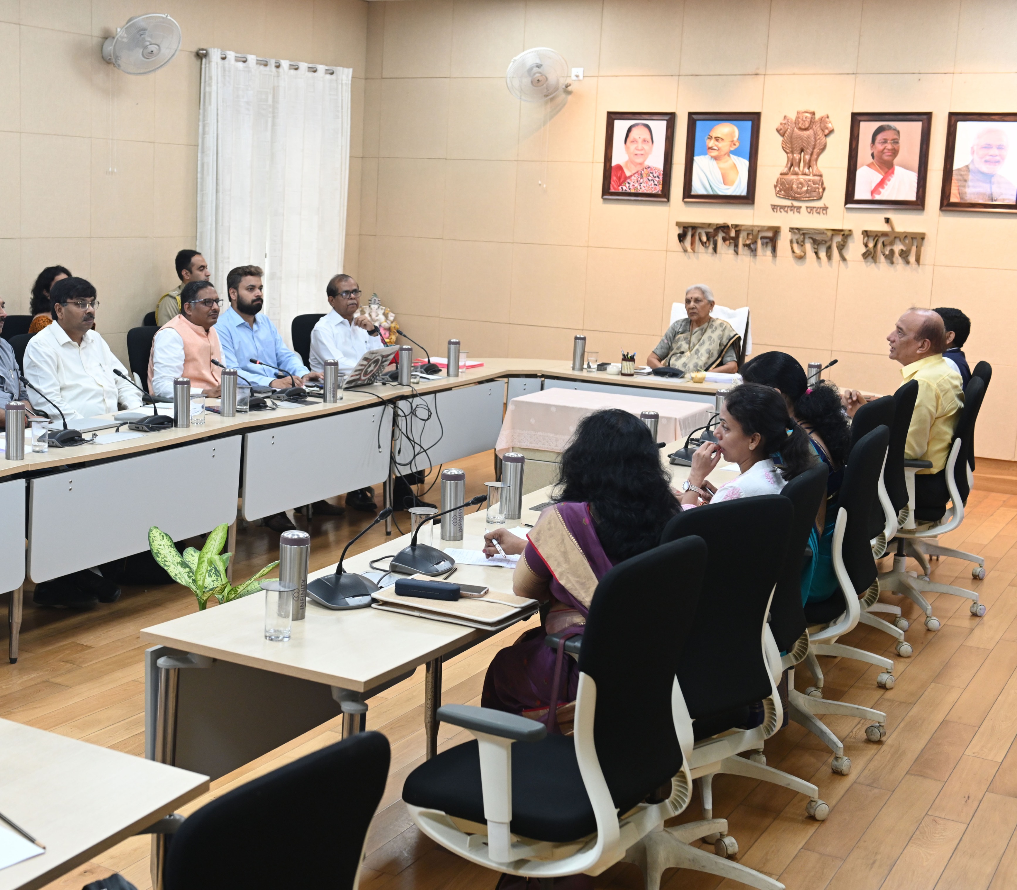 The Governor reviewed the presentation for NAAC of Siddharthnagar University Kapilvastu Siddharthnagar