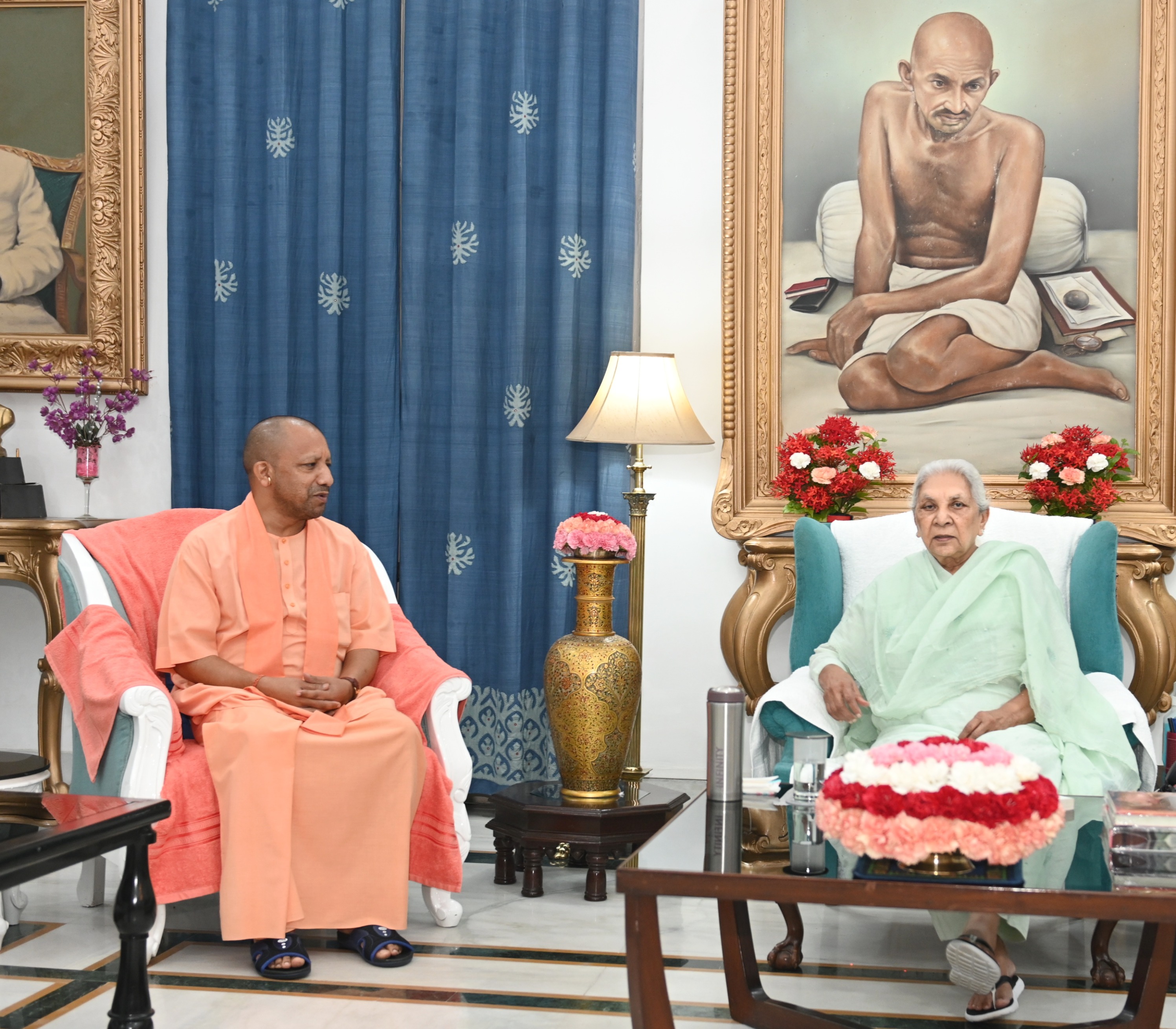Chief Minister Yogi Adityanath paid a courtesy visit to Governor Smt. Anandiben Patel.