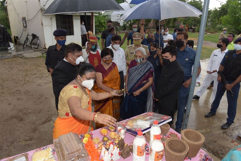 The Governor inspected Kanha Upvan in Nadarganj./राज्यपाल जी ने नादरगंज कान्हा उपवन का किया निरीक्षण
