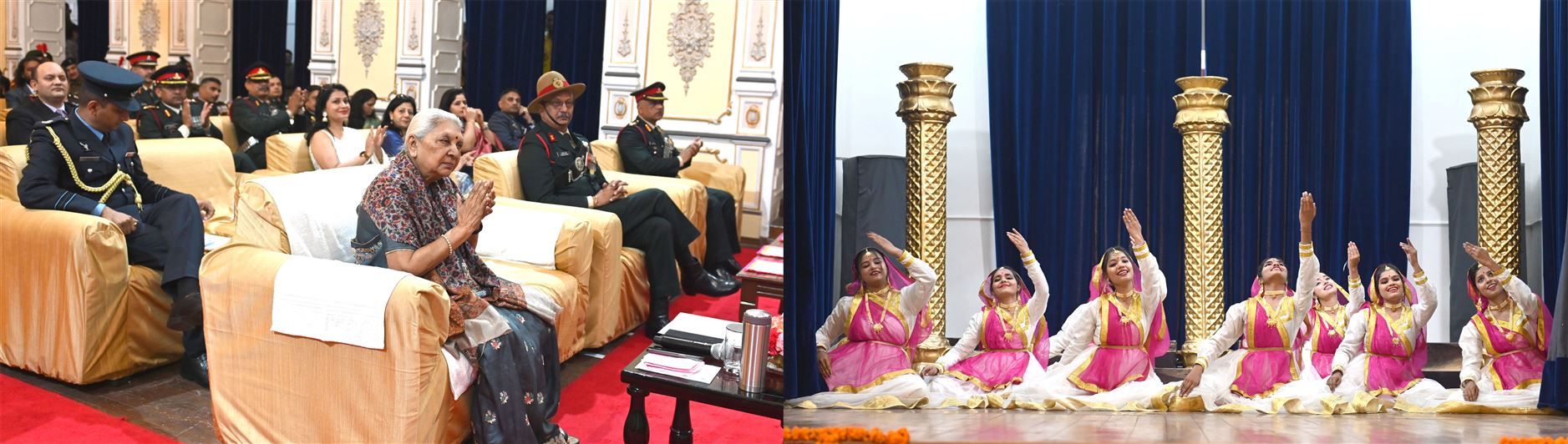 The Governor felicitated NCC cadets who won medals at the Republic Day felicitation ceremony in Delhi. /राज्यपाल ने गणतंत्र दिवस सम्मान समारोह दिल्ली में पदक जीतने वाले एन0सी0सी0 कैडेटों को सम्मानित किया