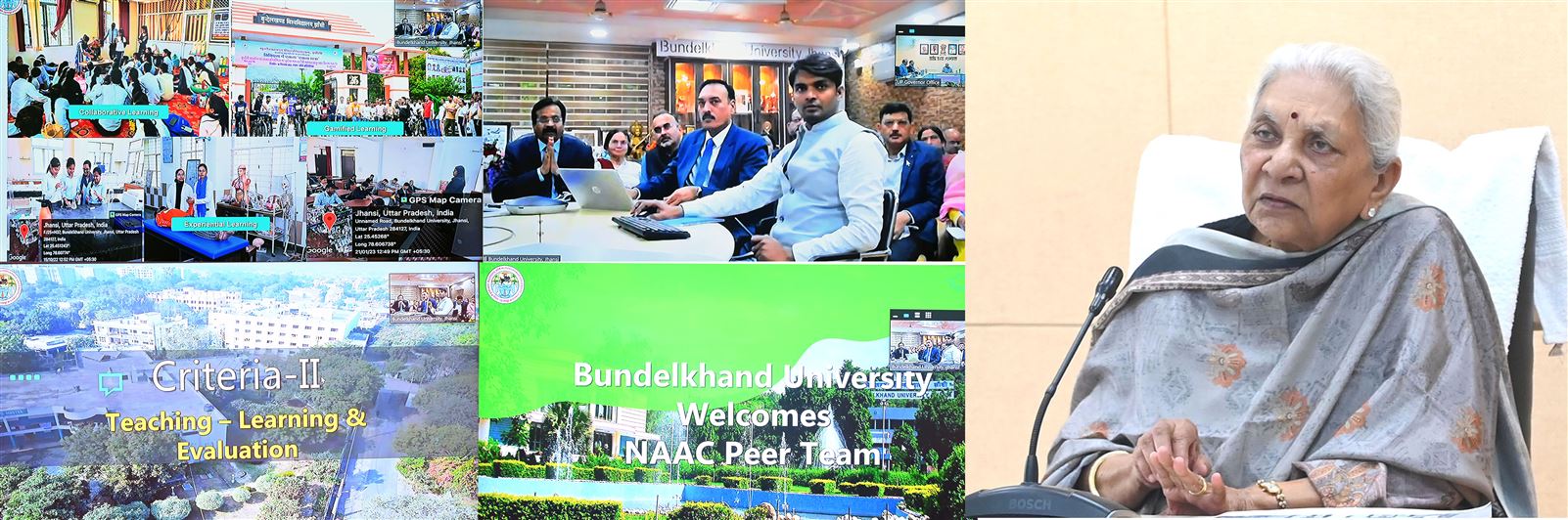Governor virtually reviewed the presentation for peer team for NAAC grading of Bundelkhand University, Jhansi./राज्यपाल ने बुंदेलखण्ड विश्वविद्यालय, झांसी की नैक ग्रेडिंग हेतु पियर टीम के लिए प्रस्तुतिकरण की ऑनलाइन समीक्षा की