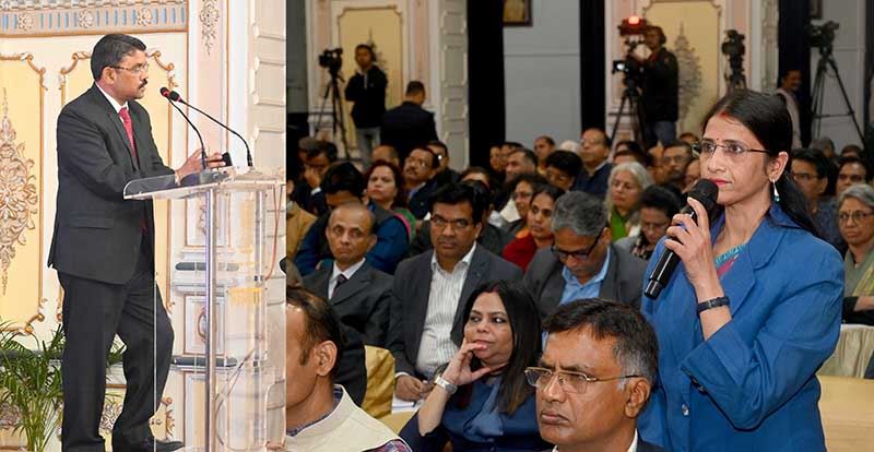 Raj Bhavan, Lucknow, along with vice-chancellors and teachers of universities, participated in Prime Minister Shri Narendra Modi&apos;s address program on &apos;Developed India 2047 Voice of Youth&apos; through video conferencing./प्रधानमंत्री श्री नरेन्द्र मोदी जी के ‘विकसित भारत 2047 युवाओं की आवाज‘ पर सम्बोधन कार्यक्रम में वीडियो कांफ्रेंसिंग से राजभवन लखनऊ ने विश्वविद्यालयों के कुलपतियों और शिक्षकों के साथ प्रतिभाग किया