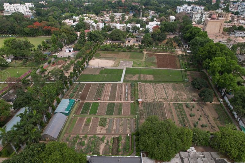  Horticulture Area Aerial View/ राजभवन उद्यान का विहंगम दृश्य