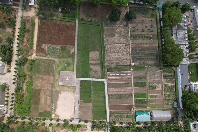  Horticulture Area Aerial View/ राजभवन उद्यान का विहंगम दृश्य